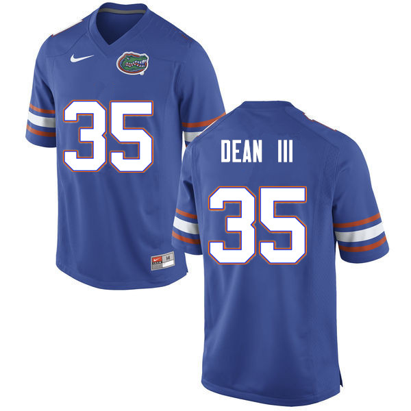 Men #35 Trey Dean III Florida Gators College Football Jerseys Sale-Blue - Click Image to Close